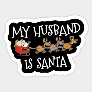 Matching family Christmas outfit Husband Sticker